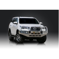 ECB Textura Black BullBar with Bumper Lights to suit Toyota Fortuner 12/15 - 05/19