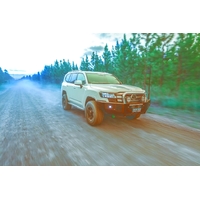 ECB Hammertone Tube/Hammertone Channel Single Hoop Winch Bar to suit Toyota LandCruiser 300 Series 07/21 - Onwards