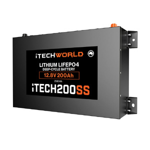 iTechWorld 200AH Super Slim Lithium Deep Cycle Battery (12V)