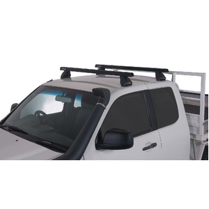 Rhino-Rack JA0130 Heavy Duty 2500 Black 2 Bar Roof Rack for FORD Courier PE-PH Crew Cab 4DR Ute (02/1999-12/2006)
