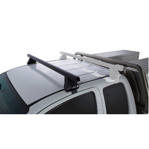 Rhino-Rack JA0204 Heavy Duty 2500 Black 1 Bar Roof Rack for TOYOTA Hilux Gen 7 Single Cab 2DR Ute (04/2005-09/2015)
