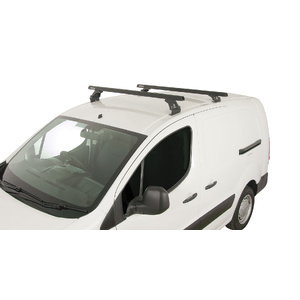 Rhino-Rack JA0658 Heavy Duty RLTF Black 2 Bar Roof Rack for CITROEN Berlingo II 4DR Van (01/2009-12/2018)