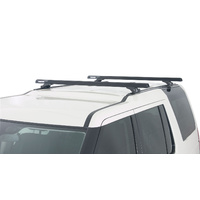 Rhino HD RLTP Trackmount Black 2 Bar Roof Rack for LAND ROVER Discovery 3 &amp; 4, 5dr 4WD  4/05 to 6/17