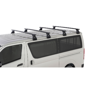 Rhino-Rack JA2786 Vortex RL150 Black 4 Bar Roof Rack for TOYOTA Hiace Gen 4 2DR Van (11/1989-02/2005)