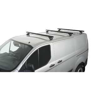 Rhino-Rack JA5418 Heavy Duty RLTP Black 3 Bar Roof Rack for VOLKSWAGEN Transporter T7 SWB 2DR Van (01/2025-Current)