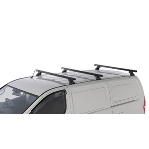 Rhino-Rack JA5743 Heavy Duty RLTF Black 3 Bar Roof Rack for HYUNDAI iLoad 2DR Van (01/2008-12/2021)
