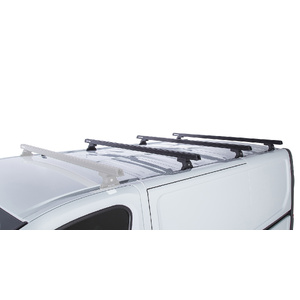 Rhino-Rack JA7929 Heavy Duty RLT600 Black 3 Bar Roof Rack (MF/MR/R) for RENAULT Trafic X82 SWB (Low Roof) 2DR Van (05/2015-Current)