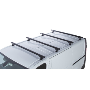 Rhino-Rack JA7937 Heavy Duty RLT600 Black 4 Bar Roof Rack for RENAULT Trafic X82 SWB (Low Roof) 2DR Van (05/2015-Current)