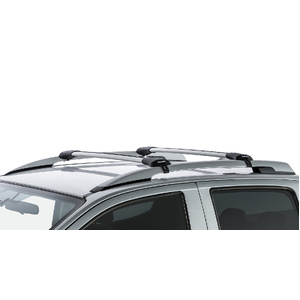 Rhino-Rack JA7952 Vortex StealthBar Silver 2 Bar Roof Rack for ISUZU D-Max Gen2 TF (LS-T/X-Runner) Crew Cab (With Roof Rails) 4DR Ute (01/2012-12/2020