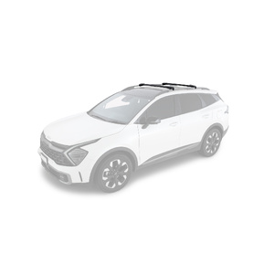 Rhino-Rack JA7969 Vortex StealthBar Black 2 Bar Roof Rack for KIA Sportage Gen 5 (NQ5) With Raised Rail 5DR SUV (01/2021-Current)