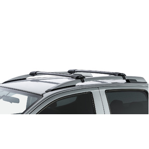 Rhino-Rack JA7971 Vortex StealthBar Black 2 Bar Roof Rack for ISUZU D-Max Gen2 TF (LS-T/X-Runner) Crew Cab (With Roof Rails) 4DR Ute (01/2012-12/2020)