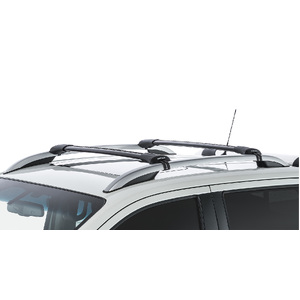 Rhino-Rack JA7987 Vortex StealthBar Black 2 Bar Roof Rack for NISSAN Navara (post facelift) NP300 Dual Cab (with Roof Rails) 4DR Ute (01/2021-Current)