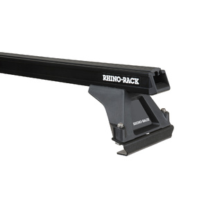 Rhino-Rack JA8035 Heavy Duty RLTF Black 1 Bar Roof Rack for ISUZU F-Series Flat Roof 2DR Truck (01/1986-Current)