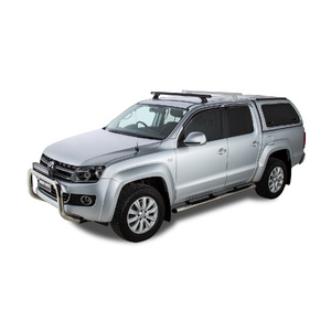 Rhino-Rack JA9466 Heavy Duty RCH Black 1 Bar Roof Rack (Front) for VOLKSWAGEN Amarok 2H Single Cab 2DR Ute (01/2012-12/2023)