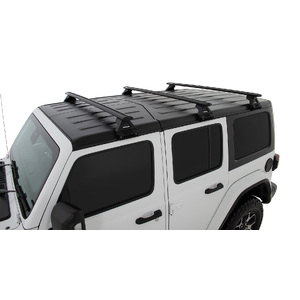 Rhino-Rack JB0103 Vortex RL110 Black 3 Bar Roof Rack for JEEP Wrangler JL Hard Top 4DR 4WD (04/2019-Current)