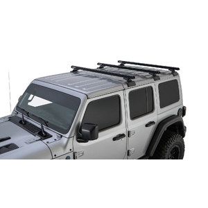 Rhino-Rack JB0882 Heavy Duty RCL Black 3 Bar Rhino-Rack Backbone Roof Rack for JEEP Wrangler JL Hard Top 4DR 4WD (04/2019-Current)
