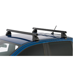 Rhino-Rack JB0963 Heavy Duty 2500 Black 2 Bar Roof Rack for MAZDA BT50 Gen2 Dual Cab 4DR Ute (01/2011-12/2020)