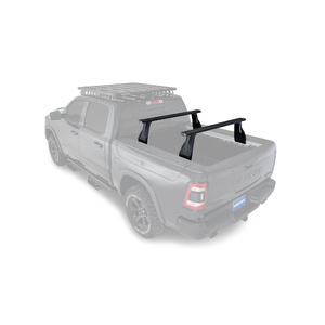 Rhino-Rack JC-01294 Reconn-Deck 2 Bar Ute Tub System for RAM 2500 / 3500 Gen4 (6'4 BED WITH RAMBOX) &amp; Utility Tracks installed Mega Cab 4DR Ute (01/20