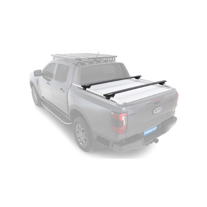 Rhino-Rack JC-01556 Vortex RX Black 2 Bar Roof Rack for FORD Ranger Wildtrak Gen 2 (P703) Double Cab Raised Rails 4DR Ute (01/2022-Current)