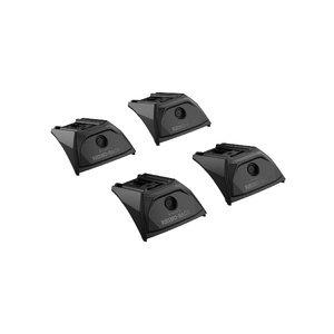 Rhino-Rack JC-03542 Vortex RX300H Black 2 Bar Roof Rack for FORD Ranger Gen 2 (P703) (Excl. Wildtrak Platinum) Double Cab Ute Tub Factory Windows 4DR 