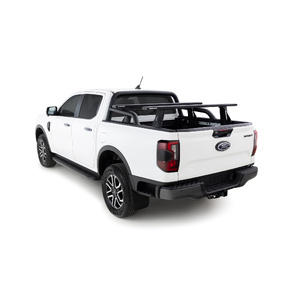 Rhino-Rack JC-06652 Reconn-Deck 2 Bar Ute Tub System for FORD Ranger Super Duty Gen 2 (P703) Truck Bed (With Ford Internal Side Wall Tracks) Double Ca