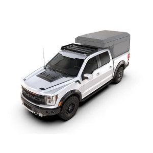 Ford F-150 Super Crew (2009-Current) Cab Over Camper Slimline II Roof Rack Kit / Low Profile by Front Runner - KRFF038T