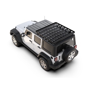 Jeep Wrangler JK 4 Door (2007-2018) Extreme Slimline II 1/2 Roof Rack Kit by Front Runner - KRJW004T