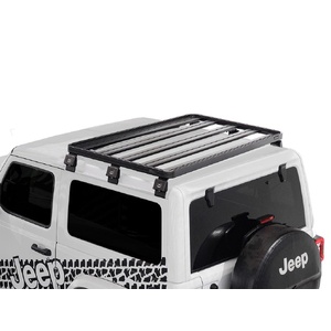 Jeep Wrangler JL 2 Door (2018-Current) Slimline II 1/2 Roof Rack Kit by Front Runner - KRJW026T