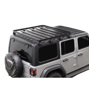 Jeep Wrangler 4xe (2021-Current) Slimline II 1/2 Roof Rack Kit by Front Runner - KRJW031T