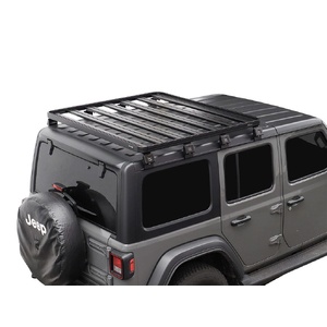 Jeep Wrangler JL 4 Door (2018-Current) Slimline II 1/2 Roof Rack Kit / Tall by Front Runner - KRJW032T