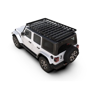Jeep Wrangler JL 4 Door (2018-Current) Extreme Slimline II Roof Rack Kit by Front Runner - KRJW036T