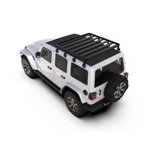 Jeep Wrangler JL 4 Door Sky One-Touch Extreme Slimline II Roof Rack Kit by Front Runner - KRJW040T