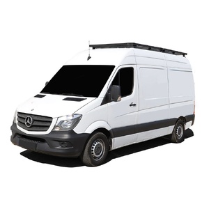 Mercedes-Benz Sprinter 2Gen/3Gen 170in/L3/LWB Wheelbase w/o OEM Tracks (2006-Current) Slimline II Roof Rack Kit / Tall by Front Runner - KRMS007T
