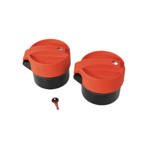 Rhino-Rack LSE101 - Conduit Locking End Caps (100mm/3.9inches)