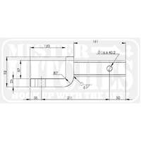 Mister Hitches Ball Mount Heavy Duty 3650Kg 57Mm Drop, 31Mm Rise, 201Mm Length