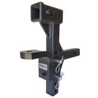 Mister Hitches Adjustable Ball Mount Multi-Use With Top Receiver For Bike Carrier Etc