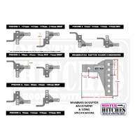 Mister Hitches Ball Mount Raptor 4500Kg Adr Adjustable Short Shank Pajero Sport