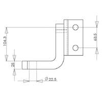 Mister Hitches Multi Hitch Ball Mount Platform Gtw 3,500Kg Use With M.H. Drop Shanks