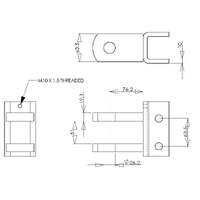 Mister Hitches Multi Hitch Clevis Mount Platform 1&quot; Pin Holes Use  M.H. Drop Shanks