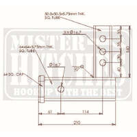 Mister Hitches Vertical Receiver Adaptor 