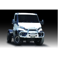 ECB Black Ripple Midi Tube Bar to suit Iveco Daily MY16 4X4 09/16 - 12/22