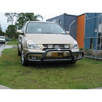 ECB Silver Hammertone Midi Tube Bar to suit Kia Grand Carnival VQ 01/06 - 02/15