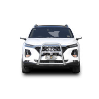 ECB Black Ripple Nudge Bar - Series 2 to suit Hyundai Santa-Fe 04/18 - 09/20