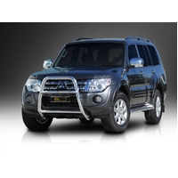 ECB Black Ripple Nudge Bar - Series 2 to suit Mitsubishi Pajero NW 10/11 - 06/14