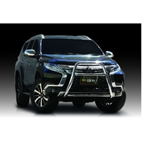 ECB Black Ripple Nudge Bar - Series 2 to suit Mitsubishi Pajero Sport GLX 05/16 - 11/19