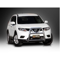 ECB Silver Hammertone Nudge Bar - Series 2 to suit Nissan X-Trail T32 Series 1 03/14 - 01/17