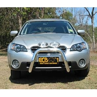 ECB Silver Hammertone Nudge Bar to suit Subaru Outback 09/03 - 08/09