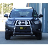 ECB Silver Hammertone Nudge Bar - Series 2 to suit Toyota Kluger 08/07 - 08/10