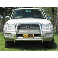 ECB Black Ripple Nudge Bar - Series 2 to suit Toyota LandCruiser 100 Series IFS 04/98 - 10/07