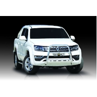 ECB Silver Hammertone Nudge Bar - Series 2 to suit Volkswagen Amarok 09/16 - 11/22
